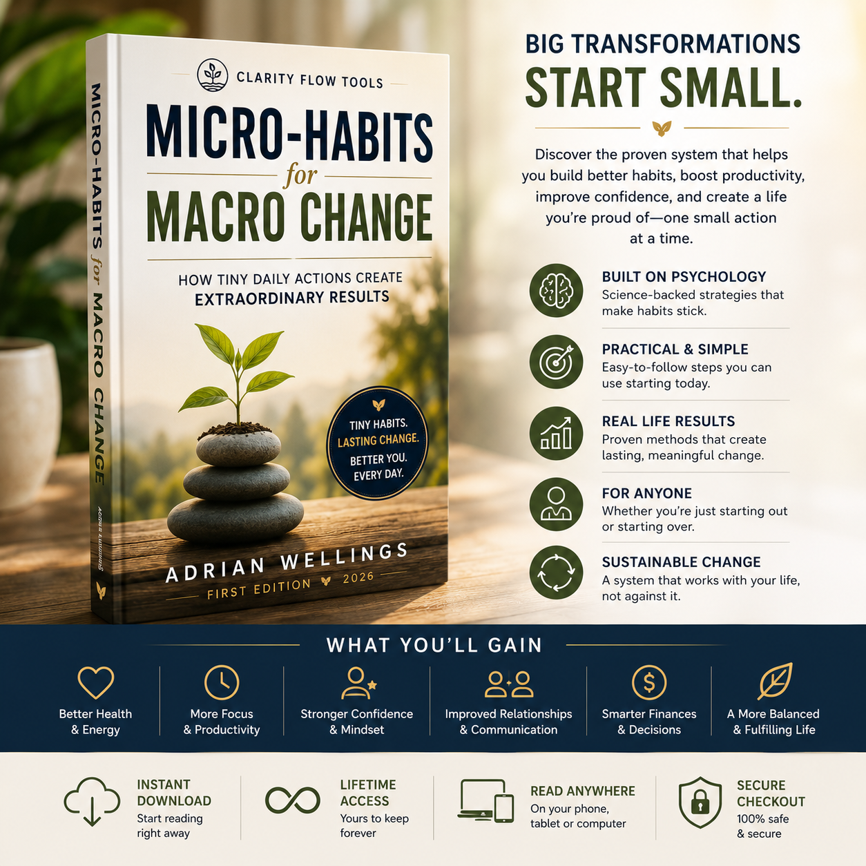 Micro-Habits for Macro Change: The Proven System for Building Lasting Habits Through Tiny Daily Actions