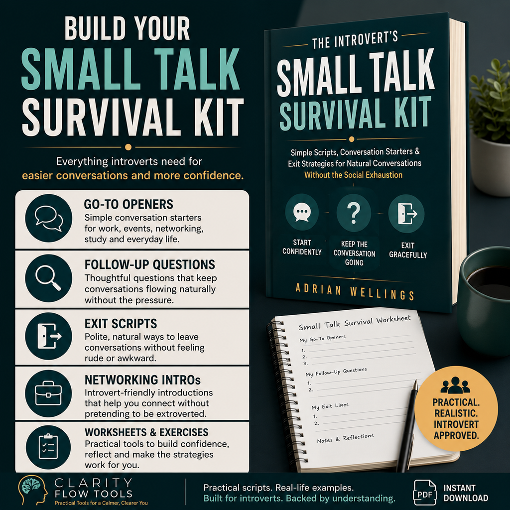 The Introvert's Small Talk Survival Kit - Simple Scripts, Conversation Starters & Exit Strategies for Natural Conversations Without the Social Exhaustion