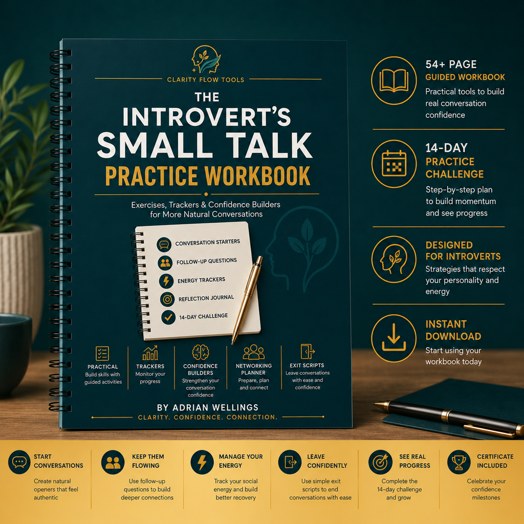 The Introvert's Small Talk Practice Workbook - Exercises, Trackers & Confidence Builders for More Natural Conversations