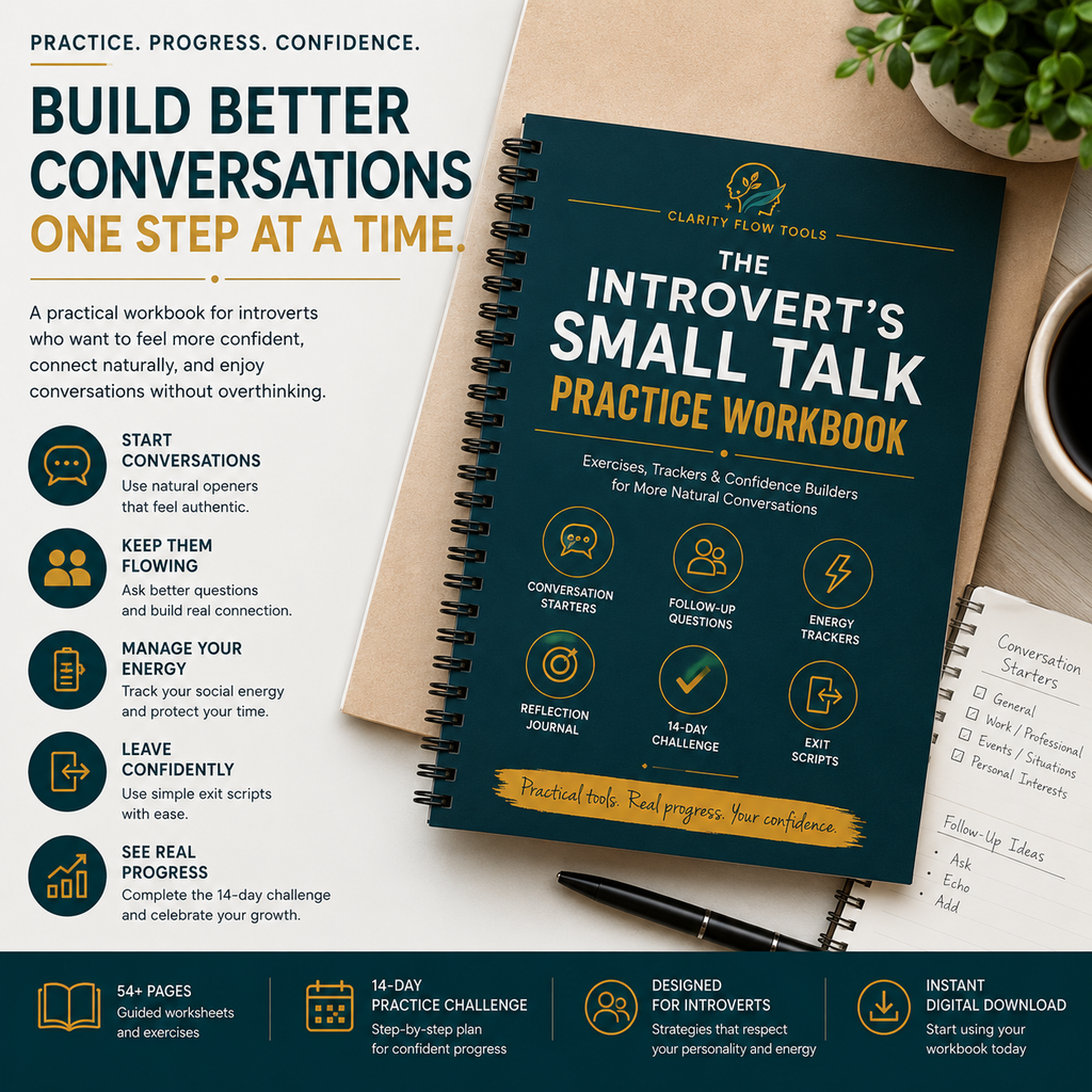 The Introvert's Small Talk Practice Workbook - Exercises, Trackers & Confidence Builders for More Natural Conversations