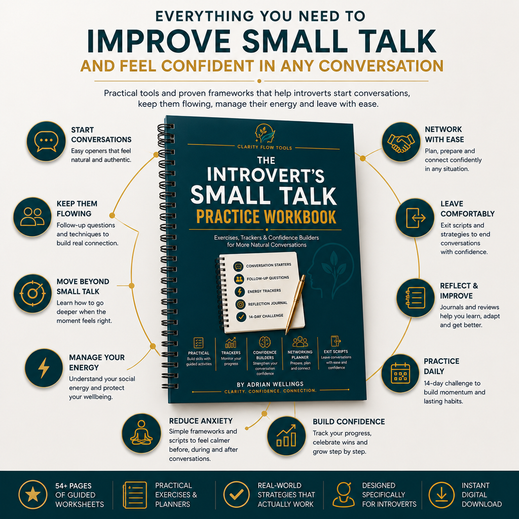 The Introvert's Small Talk Practice Workbook - Exercises, Trackers & Confidence Builders for More Natural Conversations