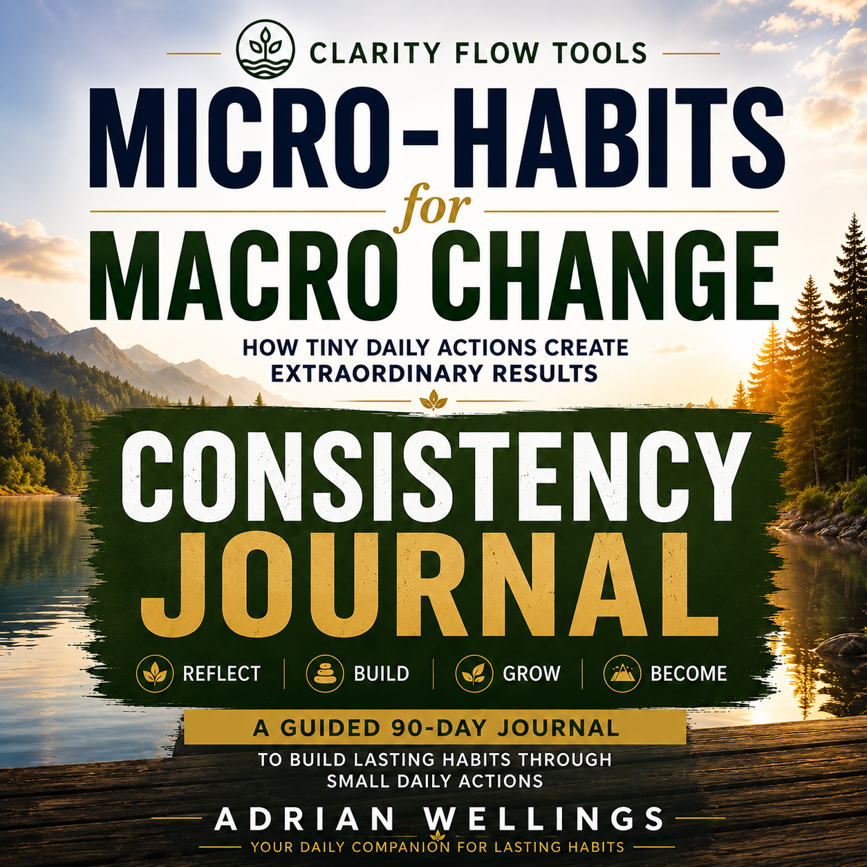 Micro-Habits for Macro Change: Consistency Journal | A Guided 90-Day Journal to Build Lasting Habits Through Small Daily Actions